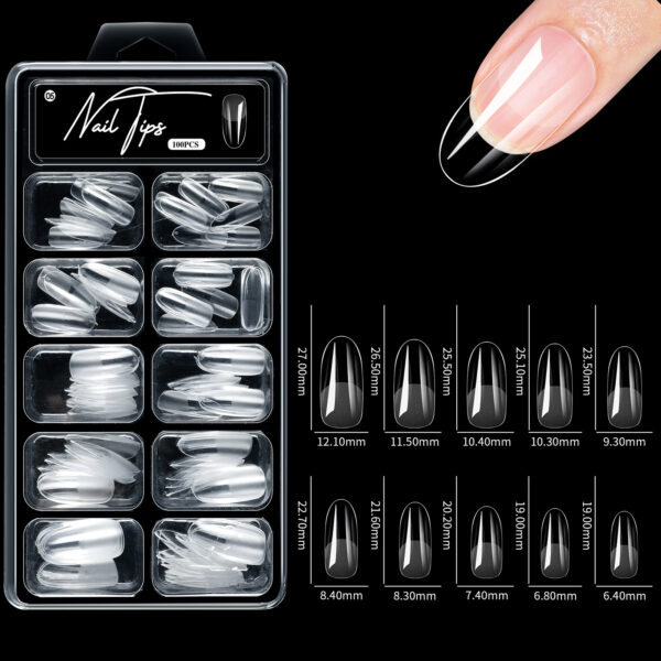 Long-Lasting Press-On Nails with Pre-Filled Matte Design