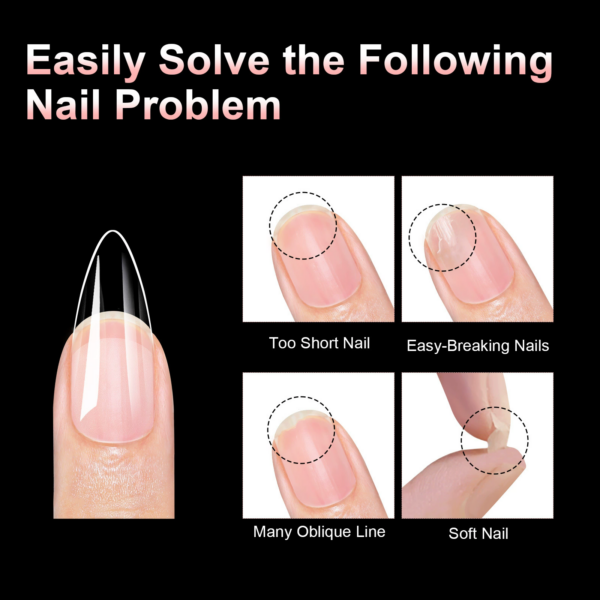 Long-Lasting Press-On Nails with Pre-Filled Matte Design