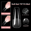 Long-Lasting Press-On Nails with Pre-Filled Matte Design