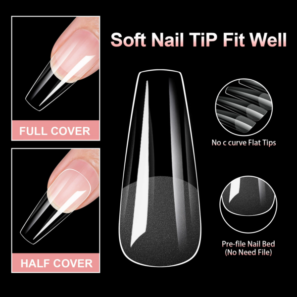 Long-Lasting Press-On Nails with Pre-Filled Matte Design