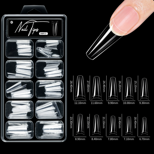 Long-Lasting Press-On Nails with Pre-Filled Matte Design