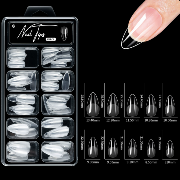 Long-Lasting Press-On Nails with Pre-Filled Matte Design