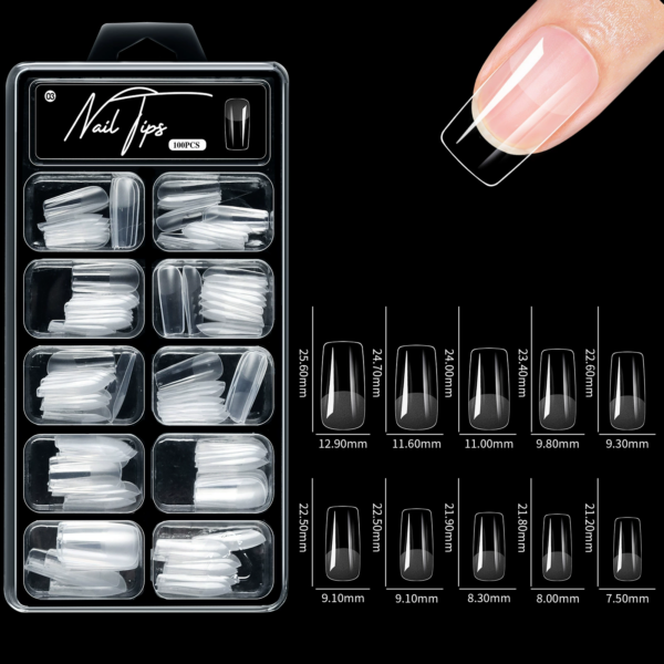 Long-Lasting Press-On Nails with Pre-Filled Matte Design