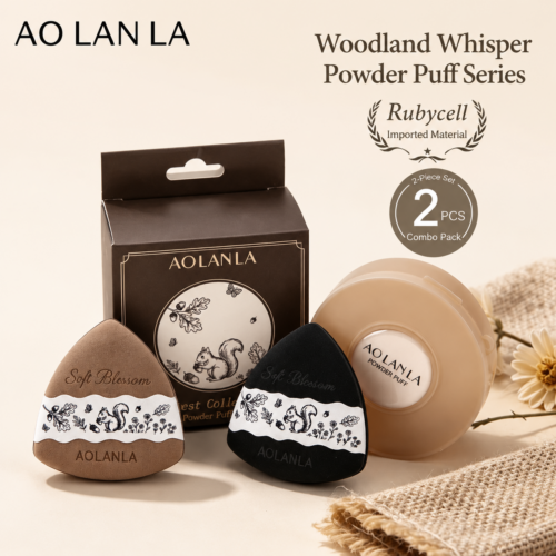 AOLANLA Triangle Makeup Puff – Dual Use for Liquid Foundation