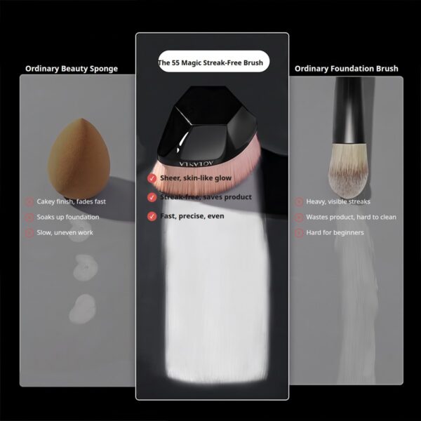 55 Foundation Brush Pro — Upgraded Nano-Fiber