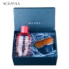 AOLANLA Dazzling Blue 55 flat foundation brush and cleanser