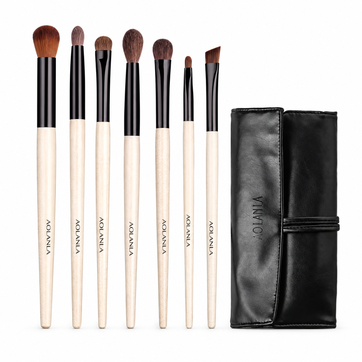 Signature seven-piece brush set on white