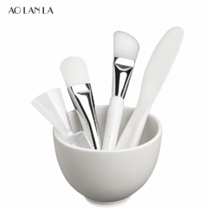 AOLANLA silicone mask tools and mixing bowl on a clean white background