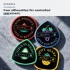 Four Aurora XL makeup puff silhouettes for controlled placement