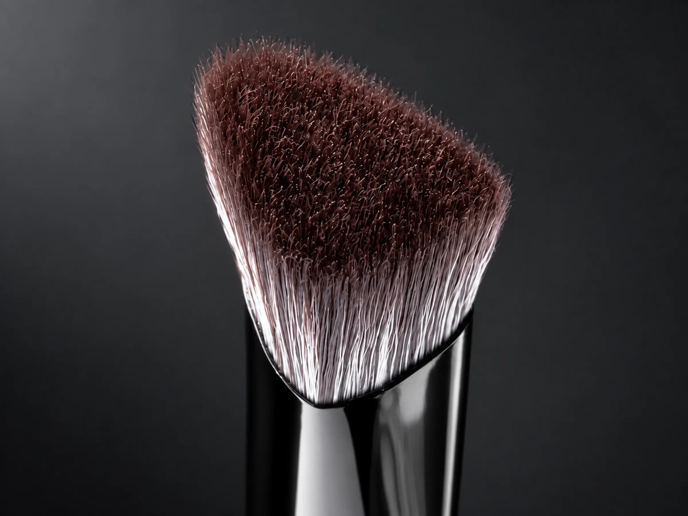 High-resolution Black Seed angled brush head with a defined working edge