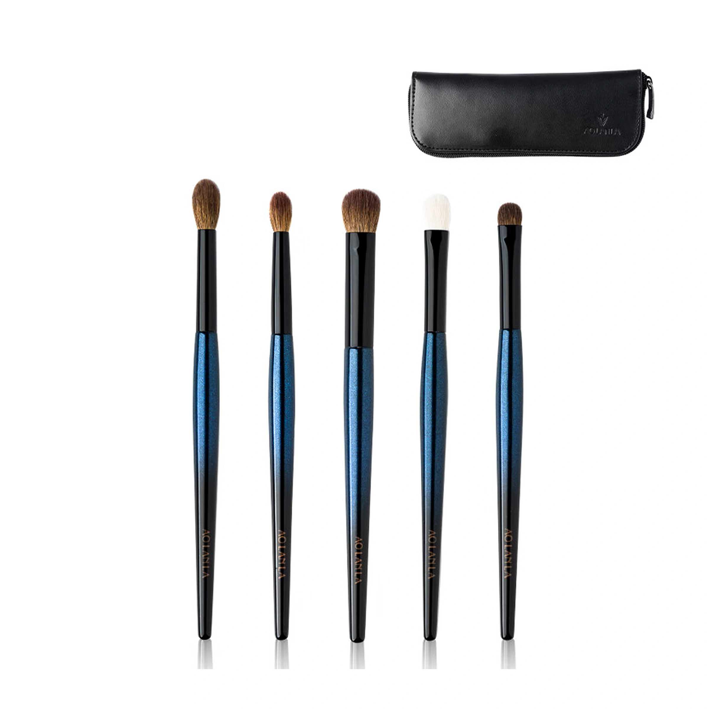 Blue-Dyed 5-Piece Eye Set + Pouch