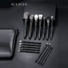AOLANLA Black Seed Makeup Brush Set with Pouch