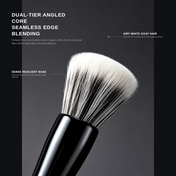 AOLANLA Black Seed Makeup Brush Set with Pouch