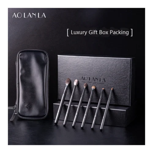 AOLANLA 6-Piece Eye Brush Set - fidelity main AOLANLA 6-Piece Eye Brush Set