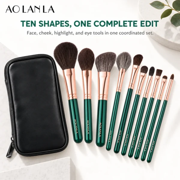 Emerald 10-Piece Brush Set
