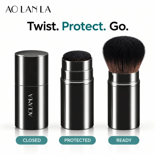 Retractable Powder Brush