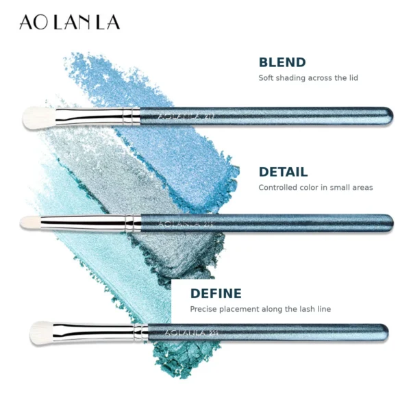 Three-Piece Eyeshadow Brush Set