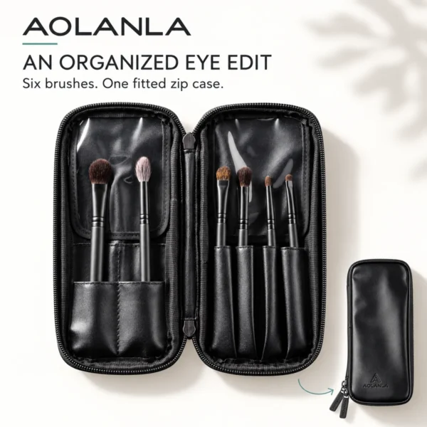 AOLANLA 6-Piece Eye Brush Set