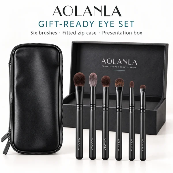 AOLANLA 6-Piece Eye Brush Set