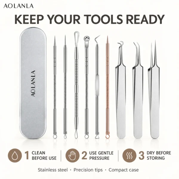 Stainless Blackhead Tool Set