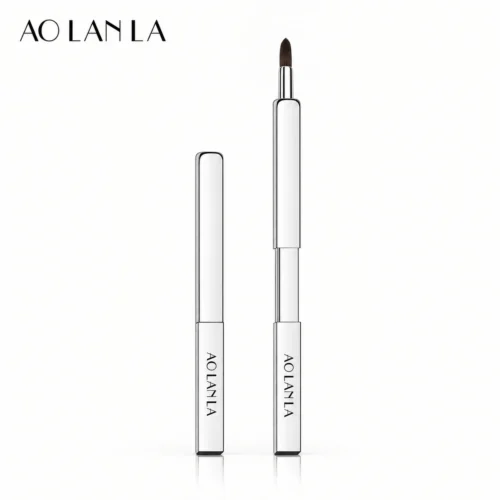 Silver Retractable Lip Brush