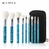 Ice Blue Sakura 9-Piece Brush Set