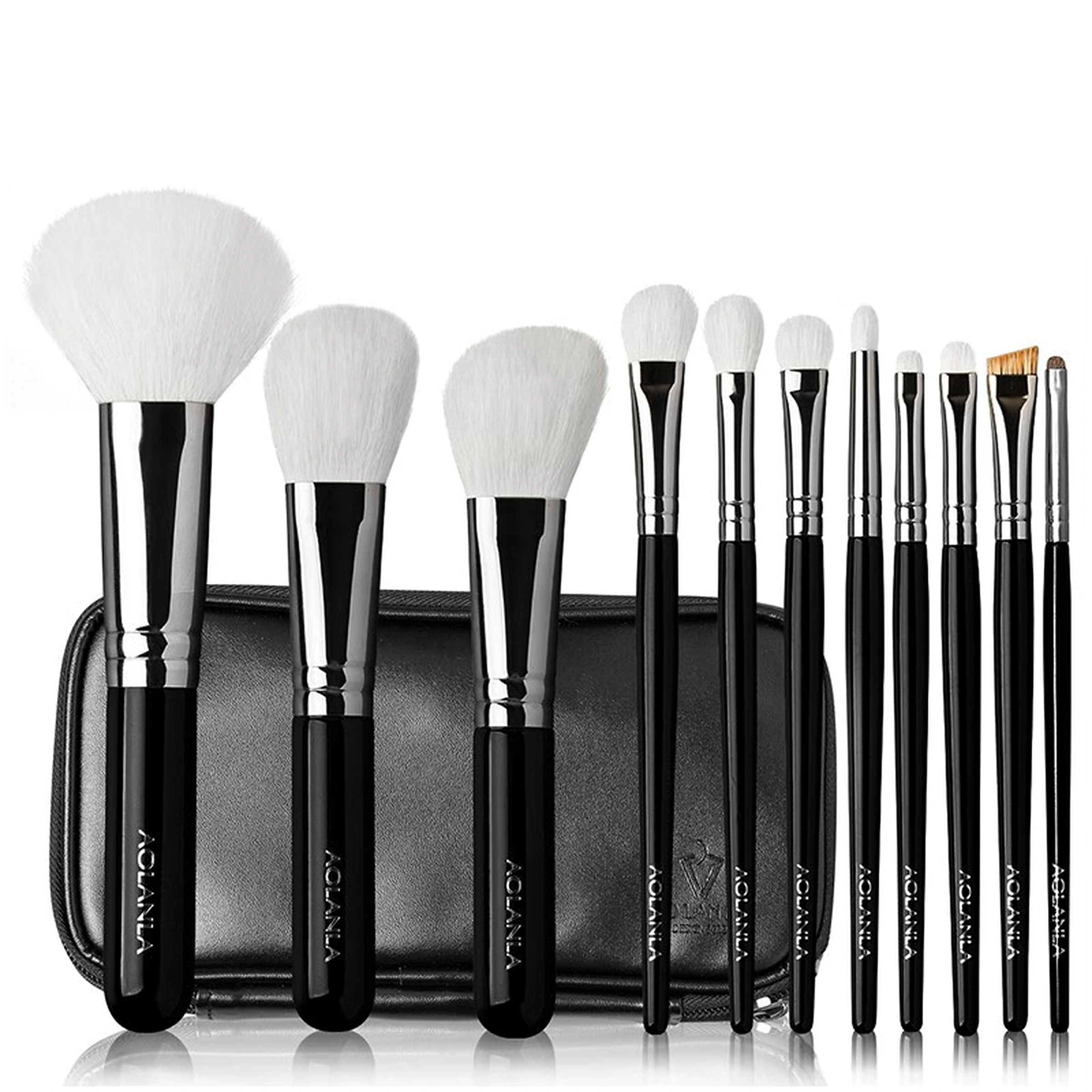White Feather 11-piece set with black pouch