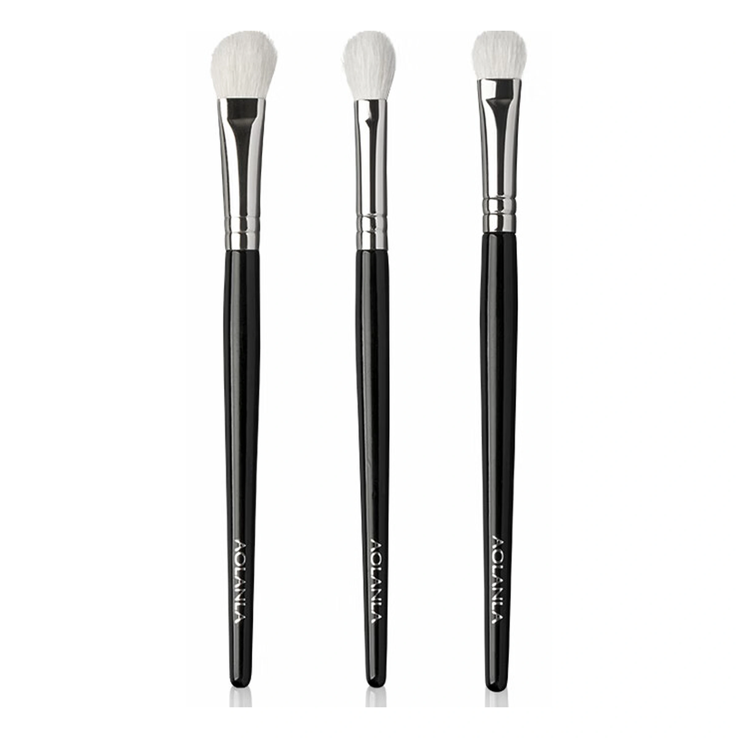 White Feather 3-piece eye brush set