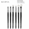 AOLANLA White Feather 6-Piece Eye Brush Set AOLANLA White Feather six-piece natural-hair eye brush set on a white background